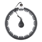 HMS HHW06 Hula Hoop with Studs, Weight and Counter, Black In preparation Your Sports Performance