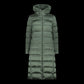 CMP women's winter jacket with hood, insulated coat, long, green (34K0046F/E621) CMP
