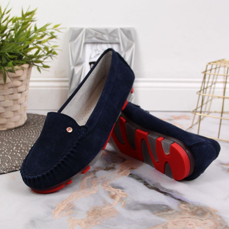 Suede leather loafers Filippo W PAW201D navy blue Footwear/Lifestyle Your Sports Performance