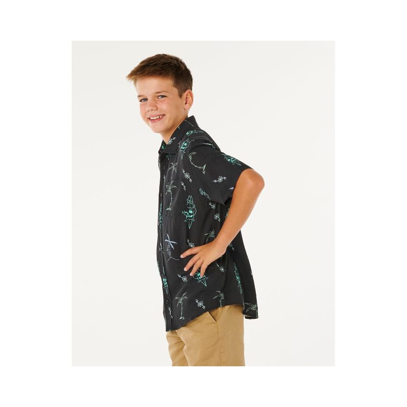 RIP CURL Eternal Shred Ss Shirt-Boy Black
