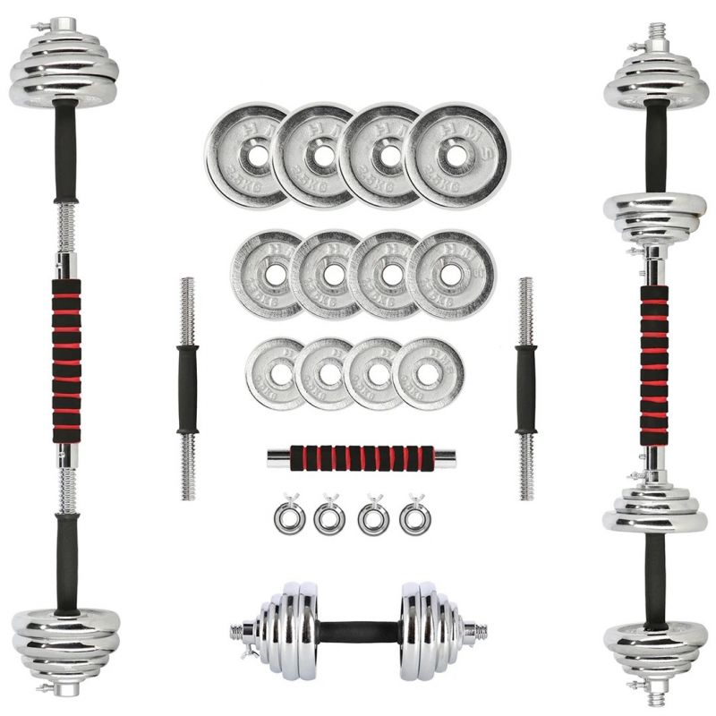 Dumbbells in a case HMS STC21 2 x 10 kg chrome In preparation Your Sports Performance
