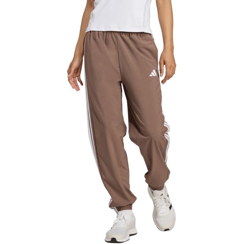 adidas Train Essentials 3-Stripes Woven Women's Pants Brown JY2168 In preparation Adidas