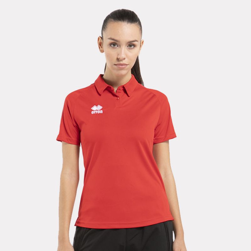 ERREA Shedir women's polo shirt size S red In preparation Your Sports Performance