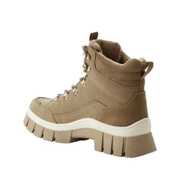 Lee Cooper women's winter boots brown insulated ankle boots