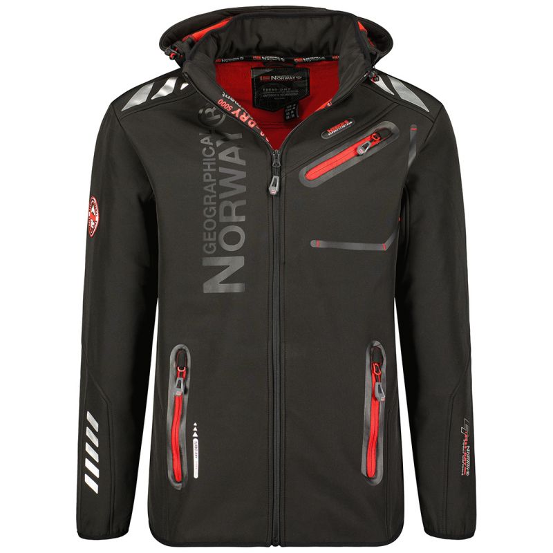 Geographical Norway Softshell Jacket Royaute DB 068 M WY2000H/GN/Black / Red Clothing/Outdoor/Geographical Norway Your Sports Performance