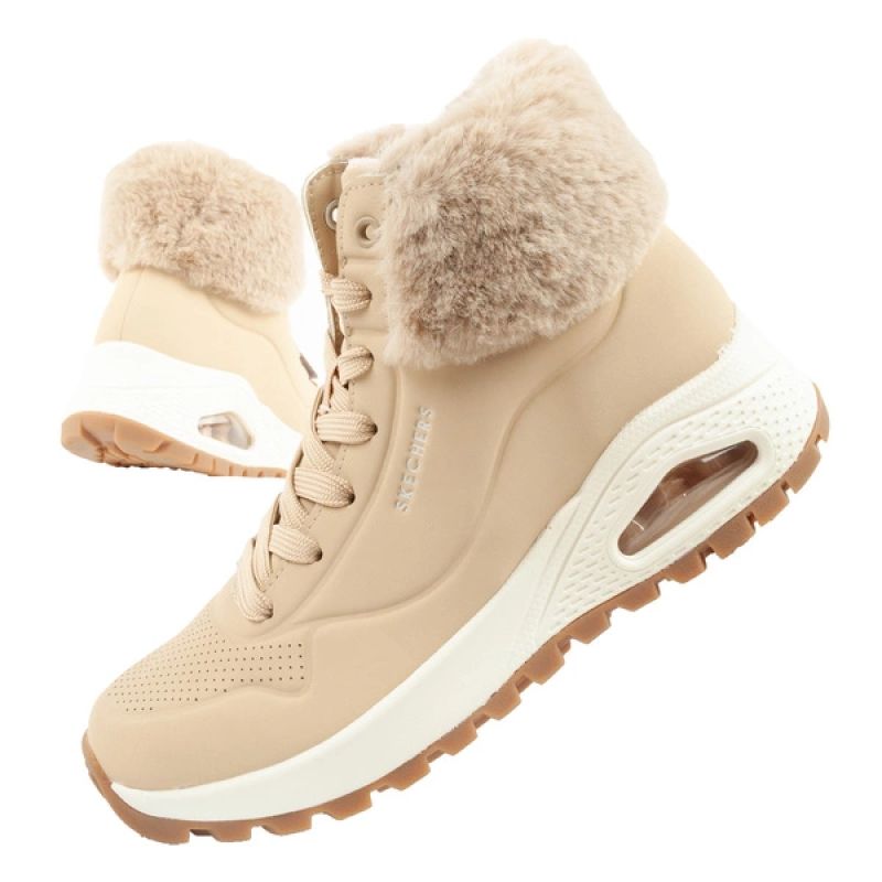 Skechers Uno Rugged Women's Insulated Winter Boots Brown Skechers
