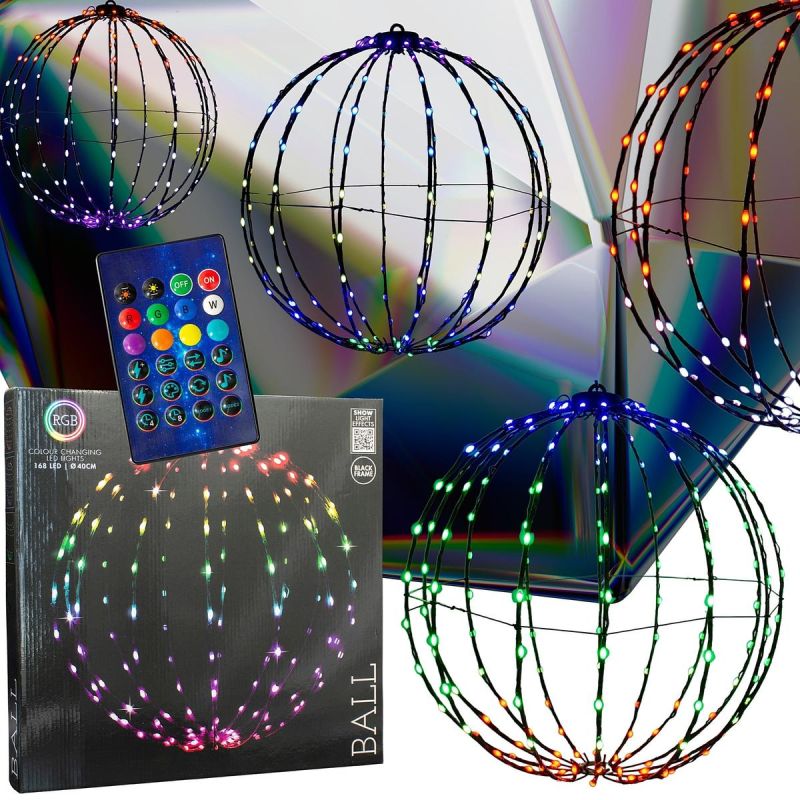 HANGING DECORATIVE BALL 168LED RGB 40CM Home and Garden/Equipment Your Sports Performance