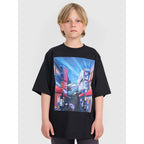Boy's oversize T-shirt with print 4F 4FJRAW25TTSHM3061-20S 4f