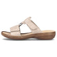 Comfortable Rieker W RKR681 beige flip-flops Footwear/Lifestyle/Rieker Your Sports Performance