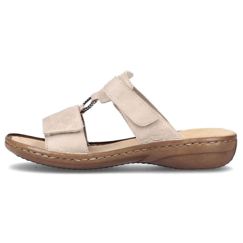 Comfortable Rieker W RKR681 beige flip-flops Footwear/Lifestyle/Rieker Your Sports Performance