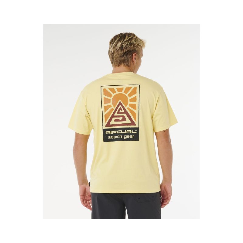 RIP CURL Search Dawn Tee Yellow Men's T-Shirt