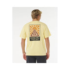 RIP CURL Search Dawn Tee Yellow Men's T-Shirt