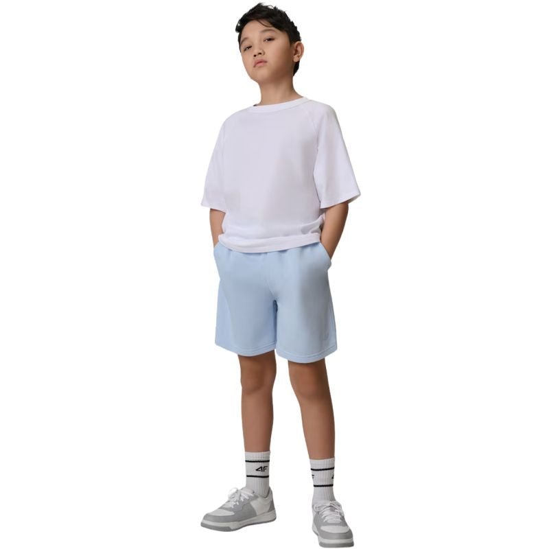 Boy's shorts 4F CAS M780 light blue 4FJWSS26TSHOM780 34S