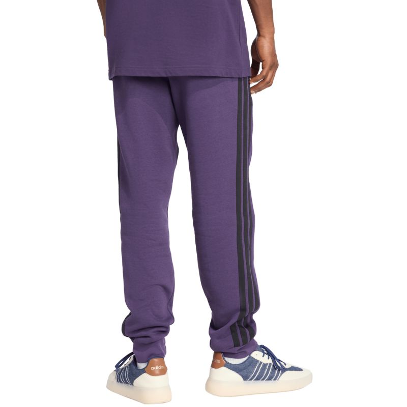 Men's adidas Essentials 3-Stripes Fleece Pants Purple JX0750 In preparation Adidas
