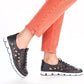 Leather openwork shoes Rieker W RKR652, navy blue Footwear/Lifestyle/Rieker Your Sports Performance