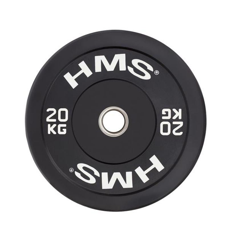 HMS BLACK BUMPER Olympic plate 20 kg BBR20 Accessories/Training equipment Your Sports Performance