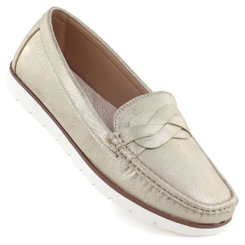 Women's gold moccasin shoes Vice Versa 834281 To be categorized Your Sports Performance