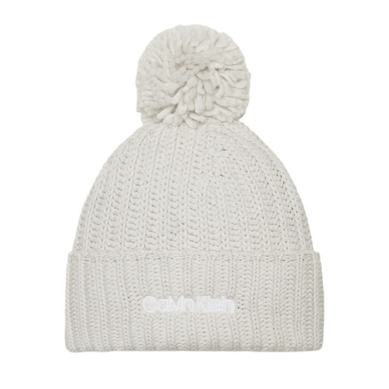 Calvin Klein Jeans Oversized Knit Beanie W/ Pompom K60K608535 Clothing/Multisport/Calvin Klein Your Sports Performance