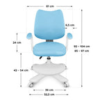 Junior 4.6 Blue Swivel Chair Fotele/Fotele biurowe Your Sports Performance