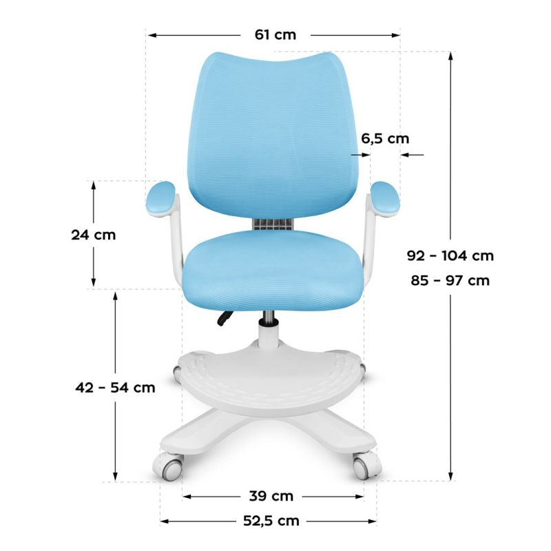 Junior 4.6 Blue Swivel Chair Fotele/Fotele biurowe Your Sports Performance