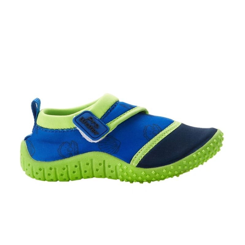 ProWater children's swimming shoes, quick-drying, non-slip, blue, green