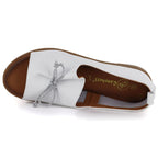 Women's leather open-toe shoes, white, Cambell 19388 Cambell