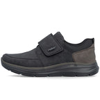 Rieker B1854-00 men's comfortable black Velcro shoes