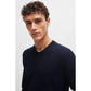 BOSS Pacello-L BLU V-Neck Sweater (50506042-404) Boss