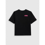Girls' loose T-shirt with print 4F 4FJRSS26TTSHF3910-20S