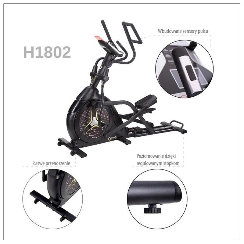 HMS H1802 magnetic elliptical trainer In preparation Your Sports Performance