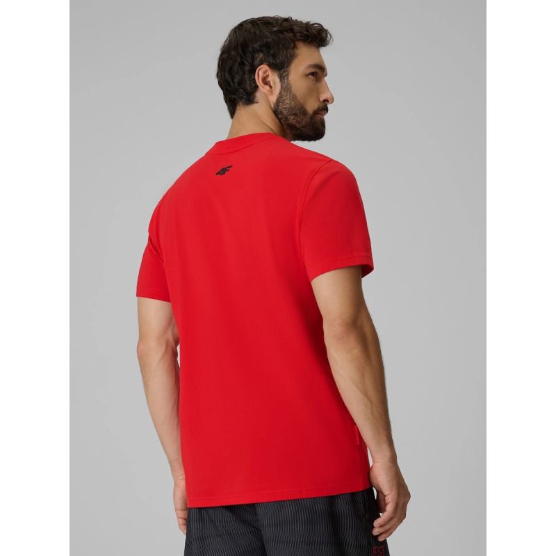 Men's regular printed T-shirt 4F 4FRSS26TTSHM4039-62S