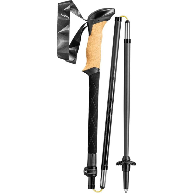LEKI Black Series FX Carbon Trekking Pole Unisex Foldable Akcesoria sportowe i turystyczne/Kije do Nordic Walking i trekkingu Your Sports Performance