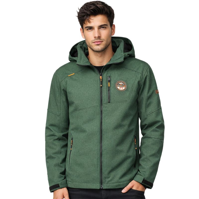 Men’s Softshell Jacket Geographical Norway TOLYMPIA GREEN DB MEN 009 (WZ8535H/GN-GREEN)