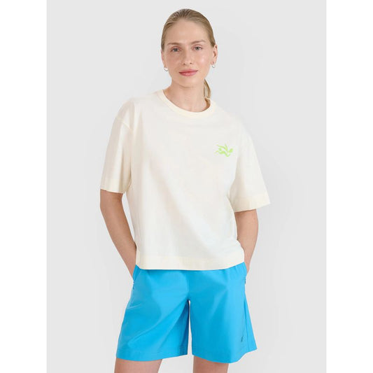 Women's regular printed T-shirt 4F 4FWSS25TTSHF1967-11S 4f