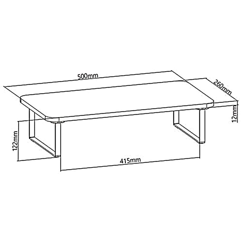 MACLEAN MONITOR/LAPTOP STAND, MAX. 20KG, (500X260X122MM), MC-933 MC-933 In preparation Your Sports Performance