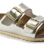 Birkenstock Arizona Kids Birko-Flor Electric Metallic Gold Narrow Girls' Flip-Flops (1014841) Footwear/Lifestyle/Brinkenstock/Klapki/chodaki Birkenstock