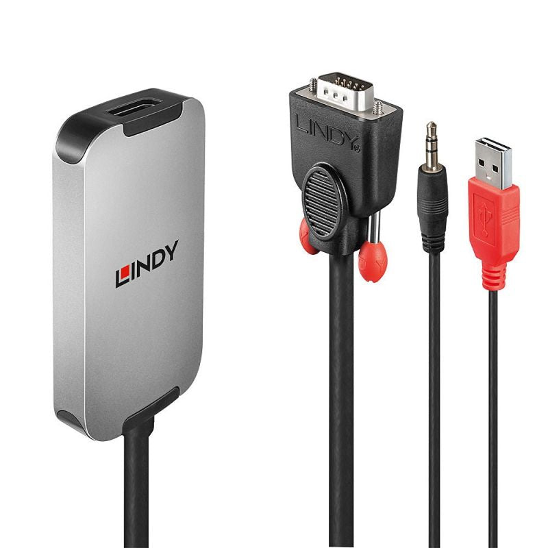 Lindy VGA zu DisplayPort 1.2 Converter - DisplayPort Kable i adaptery/Kable DisplayPort Your Sports Performance