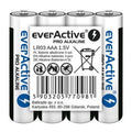 EVERACTIVE PRO ALKALINE BATTERIES R03, AAA, SHRINK 4 PCS, 1250 mAh, HIGH PERFORMANCE, LR03PRO4T Baterie, akumulatorki i ładowarki/Baterie Your Sports Performance