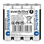 EVERACTIVE PRO ALKALINE BATTERIES R03, AAA, SHRINK 4 PCS, 1250 mAh, HIGH PERFORMANCE, LR03PRO4T Baterie, akumulatorki i ładowarki/Baterie Your Sports Performance