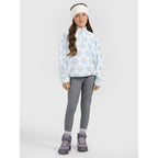 4FWarm oversize fleece with print for girls 4F 4FJRAW25TFLEF440-90A *Kategoria tymczasowa Your Sports Performance