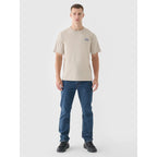 Men's oversized printed T-shirt 4F 4FRSS24TTSHM2535-83S *Kategoria tymczasowa Your Sports Performance