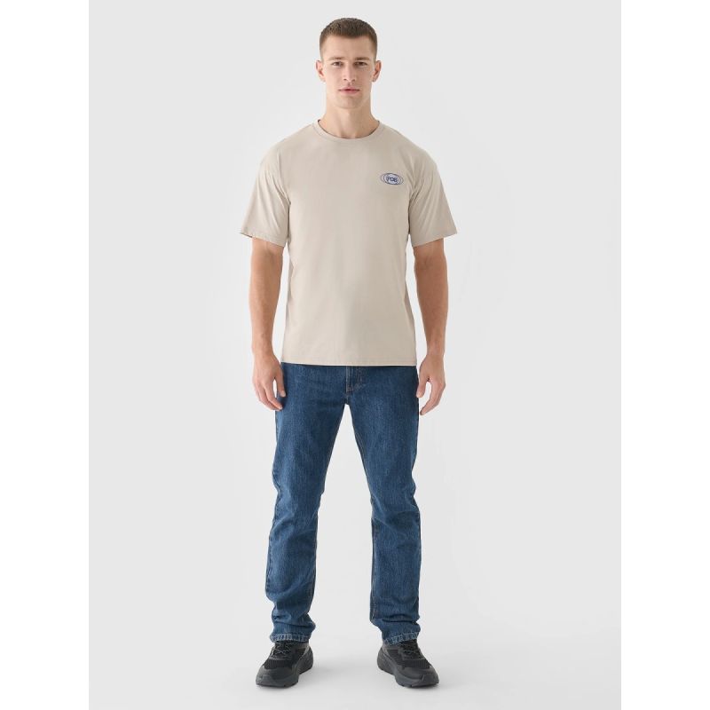 Men's oversized printed T-shirt 4F 4FRSS24TTSHM2535-83S *Kategoria tymczasowa Your Sports Performance