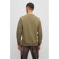 Hugo Boss men's cotton jersey sweatshirt with print, green (50488906-345) In preparation Your Sports Performance