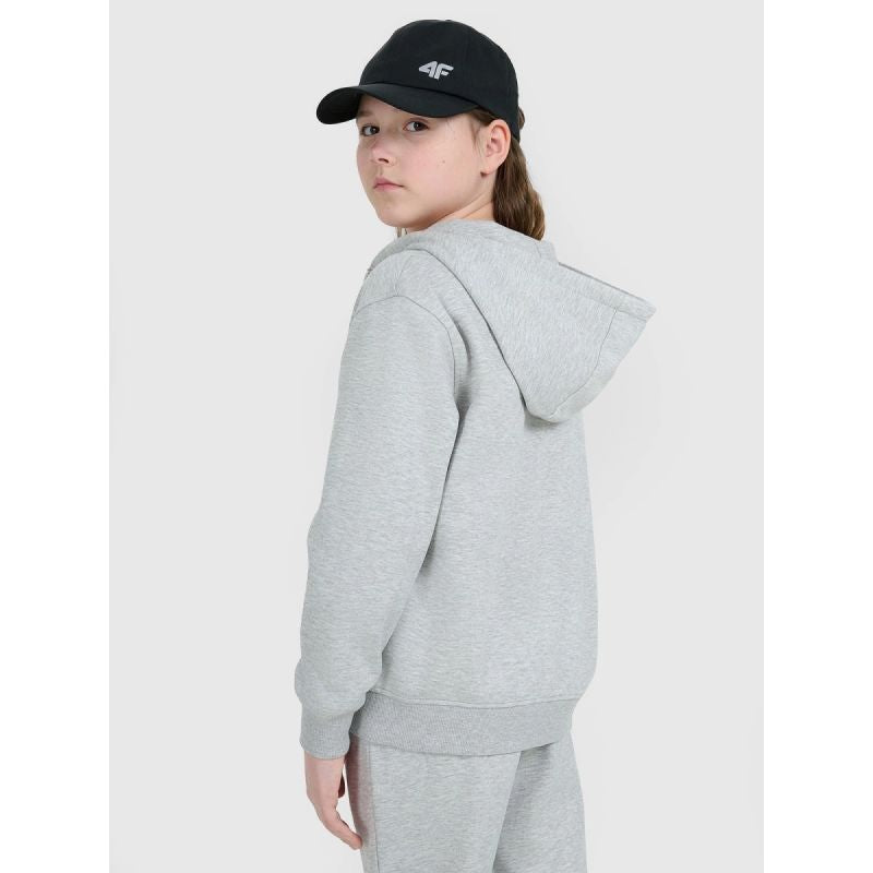 Girls' sweatshirt with a hood, 4F 4FJWMM00TSWSF1861-25M 4f