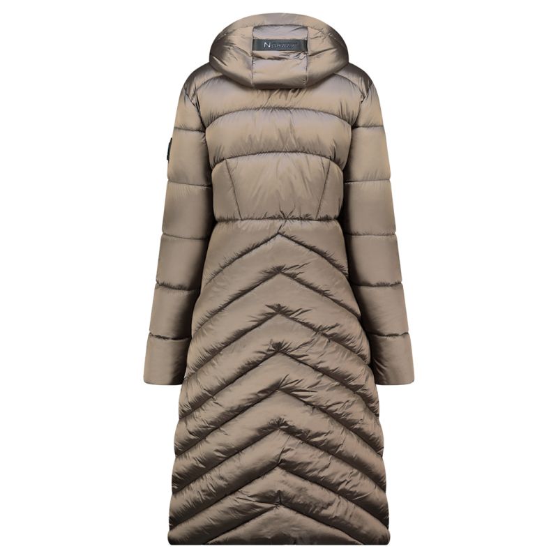 Geographical Norway Blanche Long Taupe DB Lady 0116 Taupe Women's Jacket (WZ5490F/GN-Taupe) Geographical Norway