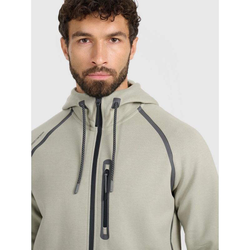 Men's zip-up hooded sweatshirt 4F 4FRAW25TSWSM2456-47S *Kategoria tymczasowa Your Sports Performance