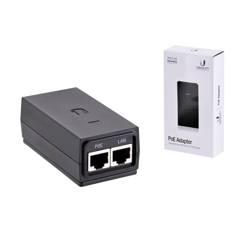 PoE Injector Ubiquiti POE-24-12W-G Passive 24V 12W Akcesoria sieciowe/Zasilacze i mieszacze PoE Your Sports Performance