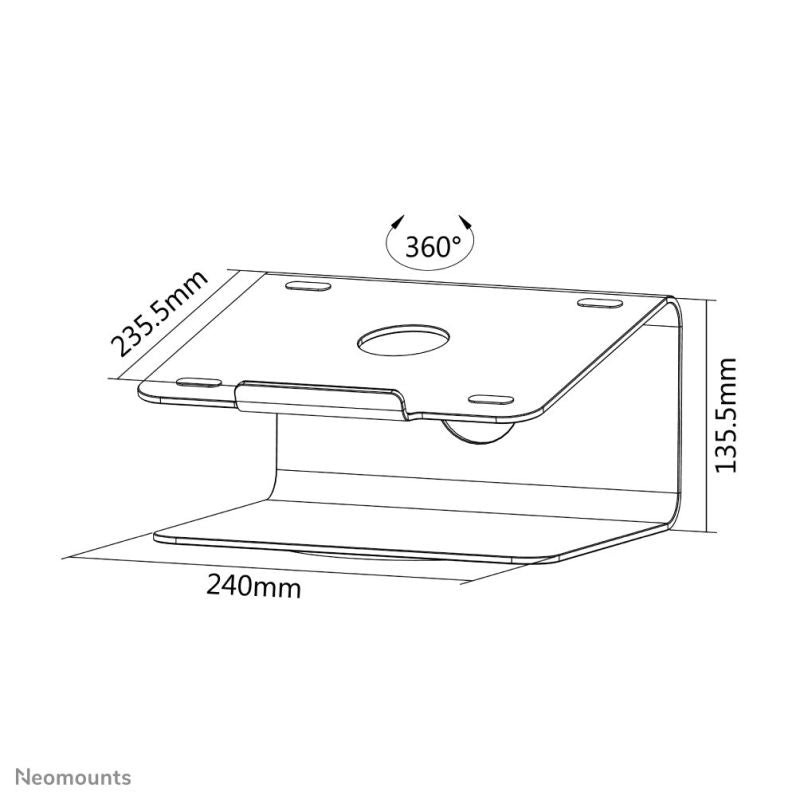Neomounts NSLS050 Laptop Stand Notebook Holder Silver 43.2 cm (17") Chłodzenie/Podstawki pod notebooki Your Sports Performance