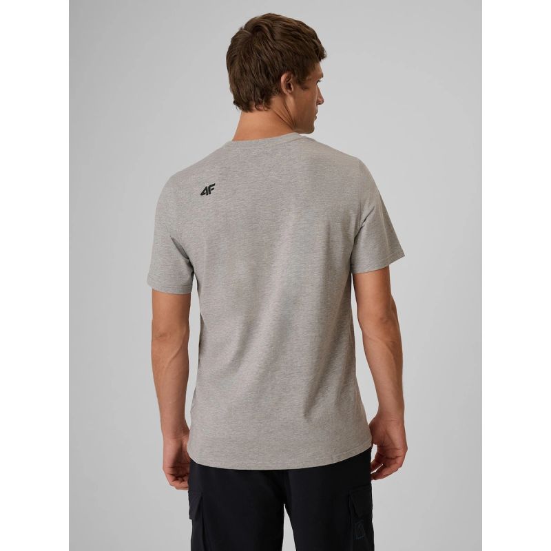 Men's regular plain T-shirt 4F 4FRMM00TTSHM4192-27M