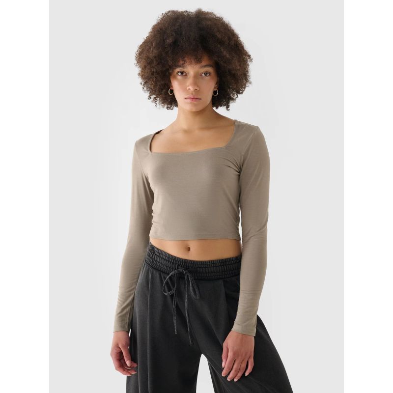 Longsleeve slim smooth women's 4F 4FRSS24TLONF499-82S *Kategoria tymczasowa Your Sports Performance